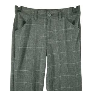 Lee Riders Gray Checked Straight Leg Pants Women’s 6 M